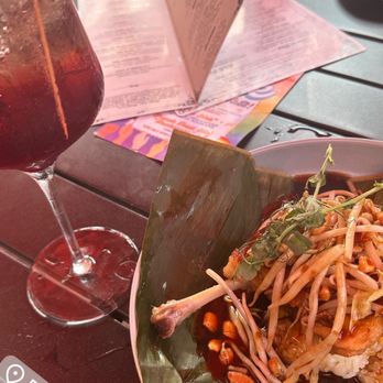 Buttermilk & Bourbon - Duck and blueberry aperol spritz - Southern Near Me - Boston, Massachusetts