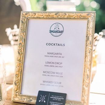 LA Speakeasy - They include a beautiful menu! - Bartenders Near Me LA Speakeasy - They include a beautiful menu! - Bartenders Near Me