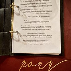 Pony Dining The Rocks - Pony's history/Brag page