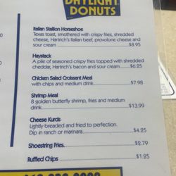 Daylight Donuts Olney - Lunch menu 2