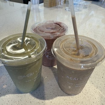 3Natives - Left to right: Callie special, the jam, all hopped up - Juice Bars & Smoothies Near Me - Phoenix, Arizona