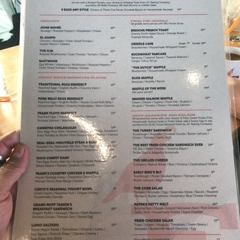 Early Bird - The menu plus Fried Chicken Jalapeño Benedict; Jalapeño Sausage; Black Cherry Waffle; & a Mexican Churro Waffle. - New American Near Me - Fullerton, California Early Bird - The menu plus Fried Chicken Jalapeño Benedict; Jalapeño Sausage; Black Cherry Waffle; & a Mexican Churro Waffle. - New American Near Me - Fullerton, California