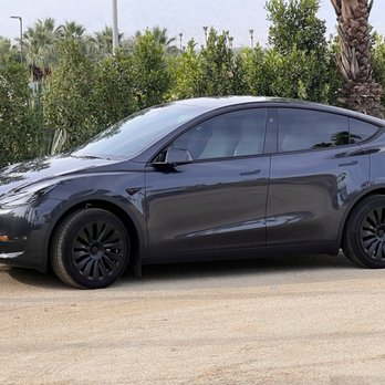 Omar's Tint Shop - Tinted Tesla Model Y. 20% front and 70% rear - Home Window Tinting Near Me - Bermuda Dunes, California Omar's Tint Shop - Tinted Tesla Model Y. 20% front and 70% rear - Home Window Tinting Near Me - Bermuda Dunes, California