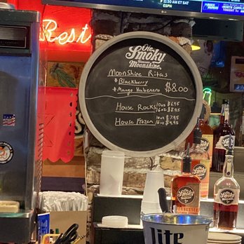 Iron Boar Saloon - menus and drinks at the bar - Dive Bars Near Me - Pigeon Forge, Tennessee