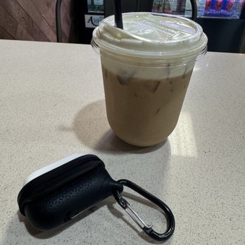 Coffeelandia - Banana latte with banana cold foam - Bakeries Near Me - McAllen, Texas