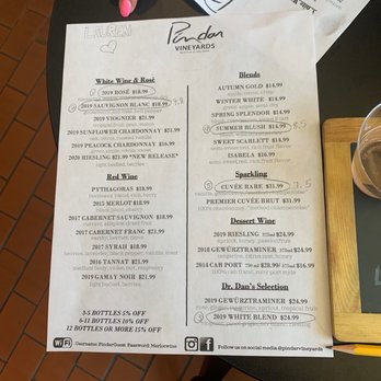 Pindar Wine Store - Menu, 5 tastings for $12. Really good wines! - Beer, Wine & Spirits Near Me - Port Jefferson, New York