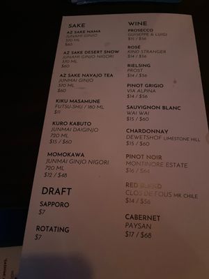Menu photo 6 Across The Pond Phoenix, AZ