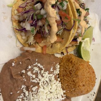 El Zarape Cocina Y Tequila - shrimp tacos, rice, beans - Mexican Near Me - Cypress, California El Zarape Cocina Y Tequila - shrimp tacos, rice, beans - Mexican Near Me - Cypress, California