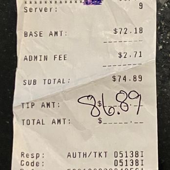 The Brick Oven - The 3.75% "ADMIN FEE." My lasting memory of The Brick Oven. - Italian Near Me - Hannibal, Missouri