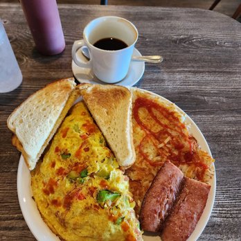 Mountain Comforts Coffee Cafe - California Omelet, it's huge and delicious . - Coffee & Tea Near Me - Bradenton, Florida Mountain Comforts Coffee Cafe - California Omelet, it's huge and delicious . - Coffee & Tea Near Me - Bradenton, Florida