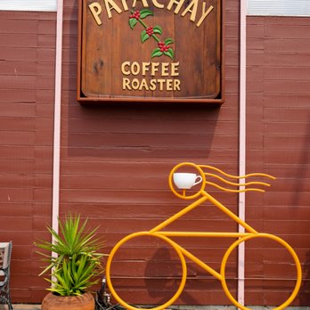 Papachay Peruvian Coffee - a bicycle parked in front of a coffee roaster - Coffee Roasteries Near Me - San Carlos, California