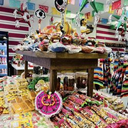 Las Delicias Mexicanas - This is a center table filled with traditional Mexican candies