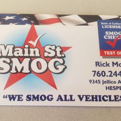 Main St Smog