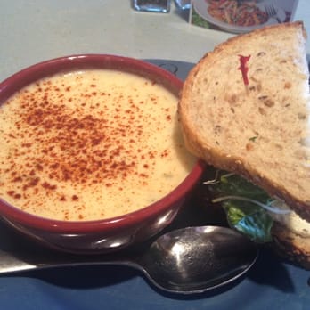 Wildflower - Potato soup and chicken salad sandwich. Heavenly. - Breakfast & Brunch Near Me - Gilbert, Arizona