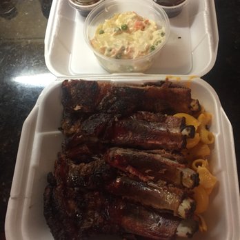 King Jerk - 5 RIBS with Mac & Cheese  & Potato Salad  $12 - Barbeque Near Me - Miami, Florida