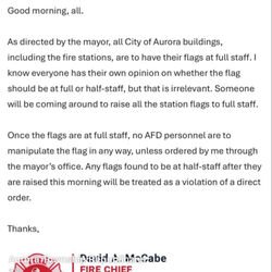 Aurora Fire Department Station 8 - Mayor"s order to do what he wants instead of what he was told.