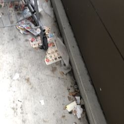 ALDI - Paper Trash out side. Come on guys clean up