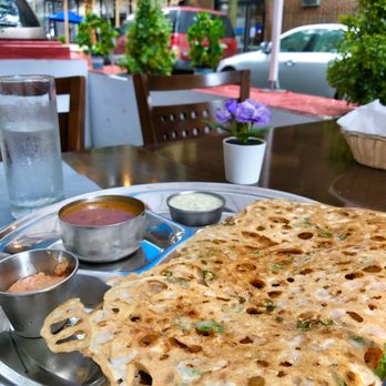 Ananda - Gunpowder rava masala dosa with green chili - Indian Near Me - New York, New York