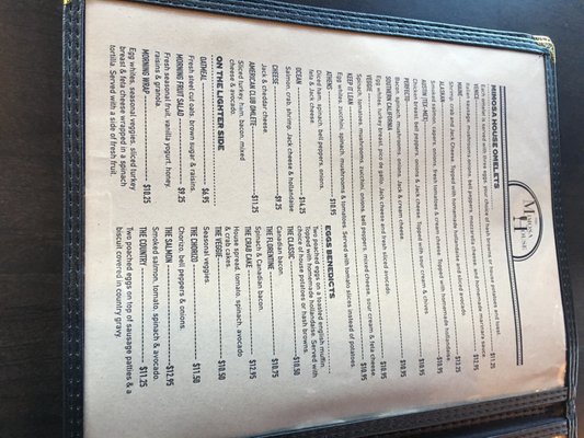 Menu photo 8 The Mimosa House Folsom, CA