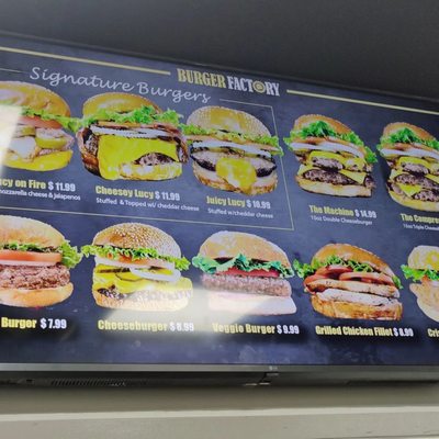 Menu photo 3 Burger Factory Mississauga, ON