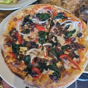 Tomatina - Garden pizza... Soggy, needs sauce, and flavor - Italian Near Me - Roseville, California Tomatina - Garden pizza... Soggy, needs sauce, and flavor - Italian Near Me - Roseville, California