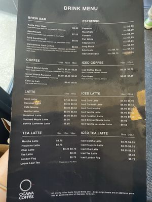 Menu photo 1 Ogawa Coffee Boston, MA Menu photo 1 Ogawa Coffee Boston, MA
