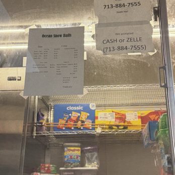 Ocean Snow Balls - Prices - Shaved Snow Near Me - Houston, Texas