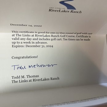 The Links at RiverLakes Ranch - Amends - Golf Near Me - Bakersfield, California