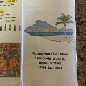 La Unión Tienda y Restaurante - Meny - Salvadoran Near Me - Bryan, Texas La Unión Tienda y Restaurante - Meny - Salvadoran Near Me - Bryan, Texas