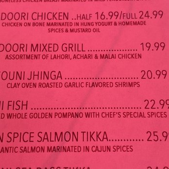 Frontier Spice - Entree was $21 - Indian Near Me - Pleasanton, California