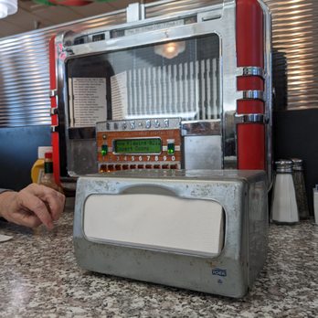 The Original Mels - Dirty napkin dispenser and juke box. - Diners Near Me - Auburn, California The Original Mels - Dirty napkin dispenser and juke box. - Diners Near Me - Auburn, California