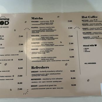 The Morning Mood - Menu - Coffee & Tea Near Me - Granada Hills, California The Morning Mood - Menu - Coffee & Tea Near Me - Granada Hills, California