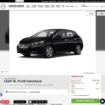 Carson Nissan - Apparently, the words "Selling Price" on their ad means nothing. - Car Dealers Near Me - Carson, California