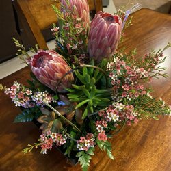 Vail Flowers - Beautiful arrangement of proteas and succulents!