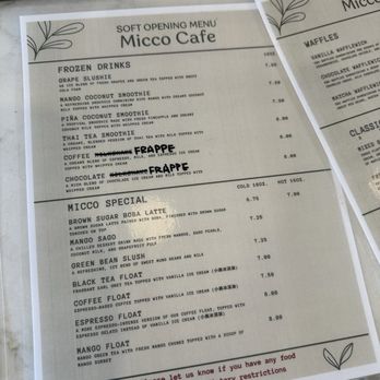 Micco Cafe - Menu - Taiwanese Near Me - Bayside, New York