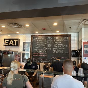 Truth BBQ - Menu board inside Truth BBQ - Barbeque Near Me - Houston, Texas