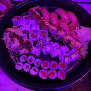 Sun Sushi - Salmon roll Cucumber roll Avacado roll  Salmon nigiri  Red dragon roll  Shrimp tempura roll - Japanese Near Me - Santa Barbara, California