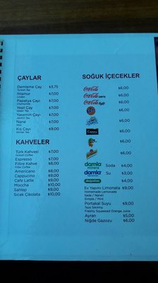 Menu photo 1 Meri's Cafe Istanbul, 34 Menu photo 1 Meri's Cafe Istanbul, 34