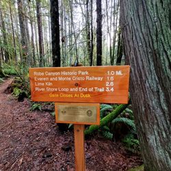 Lime Kiln Trail - High-end signage.
