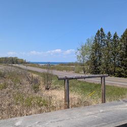 The Cranberry Over Superior - Patio view... that's Lake Superior out there