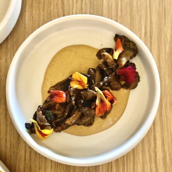 Valentine - Al pastor oyster mushrooms with mole amarillo - Cocktail Bars Near Me - Phoenix, Arizona Valentine - Al pastor oyster mushrooms with mole amarillo - Cocktail Bars Near Me - Phoenix, Arizona