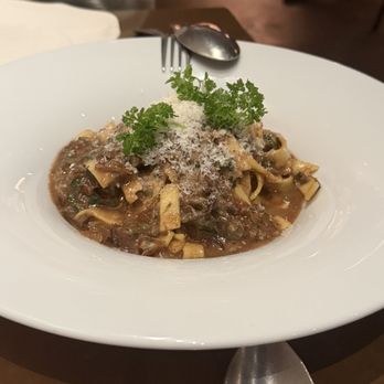 Cella Restaurant & Bar - Pasta Tagliatelle with oxtail (super tender) - New American Near Me - Monterey, California