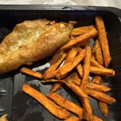 3 COD FISH & CHIPS (sweet potato fries)