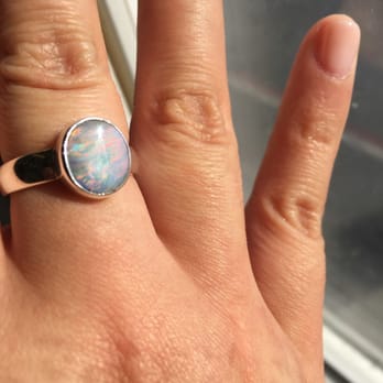 Made In Earth - This pic I took when on a plane. It looks like I captured a sunset and made a ring out of it. LOVE OPALS! - Jewelry Near Me - Newport Beach, California