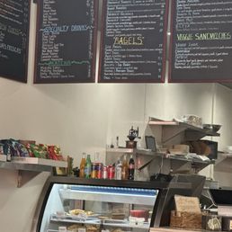 Front counter with menu above
