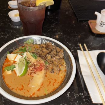JINYA Ramen Bar - NASA - Fantastic Vegan Opal Ramen w/ extra shiitake mushrooms !!! - Ramen Near Me - Houston, Texas