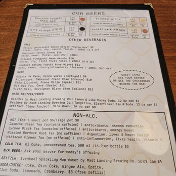 The Send Brewing - Menu - Brewpubs Near Me - South Portland, Maine