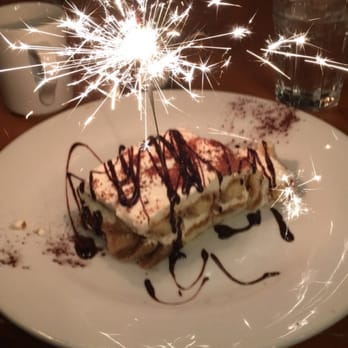 Spago Trattoria E Pizzeria - Tiramisu for the birthday girl! - Italian Near Me - Windsor, Ontario