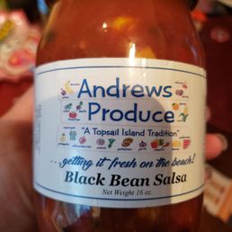 a jar of black bean salsa a jar of black bean salsa
