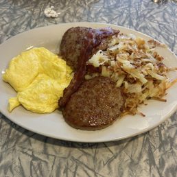 2x2x2x2 all for $8.99 and it comes with a side of toast or pancakes. Great price, great taste and the best of all was the great service!